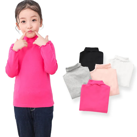 SheeCute Spring Winter Girls Full Sleeve  Cotton O-Neck Tops Tees SC6090