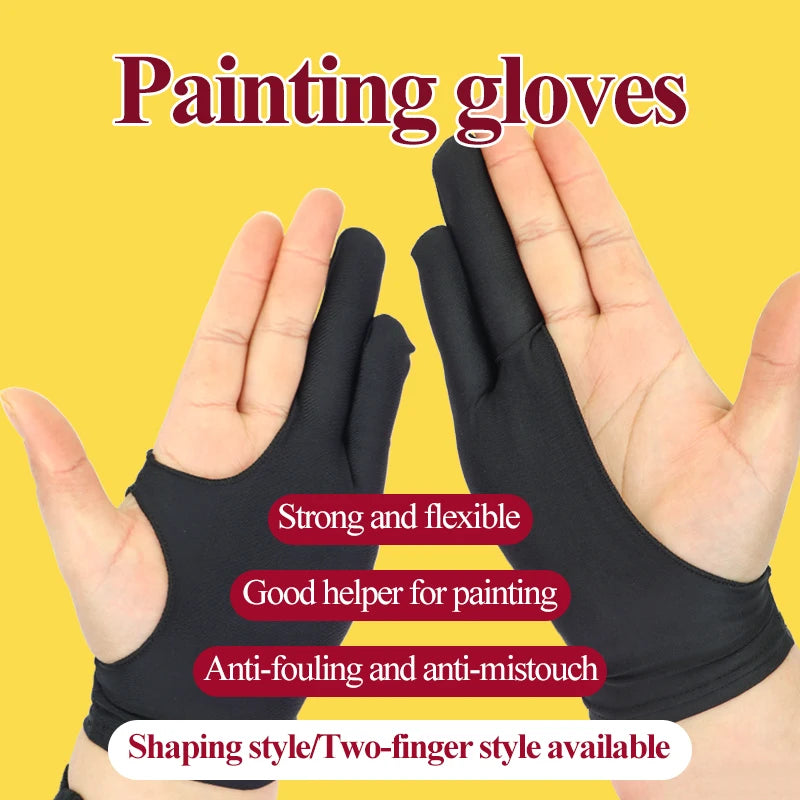 The finest stationery and office tools, Antifouling Gloves Both for Left and Right Hand and Any Graphics/Table/Drawing XS S M L Size Drawing Gloves Two-fingers/Shaped