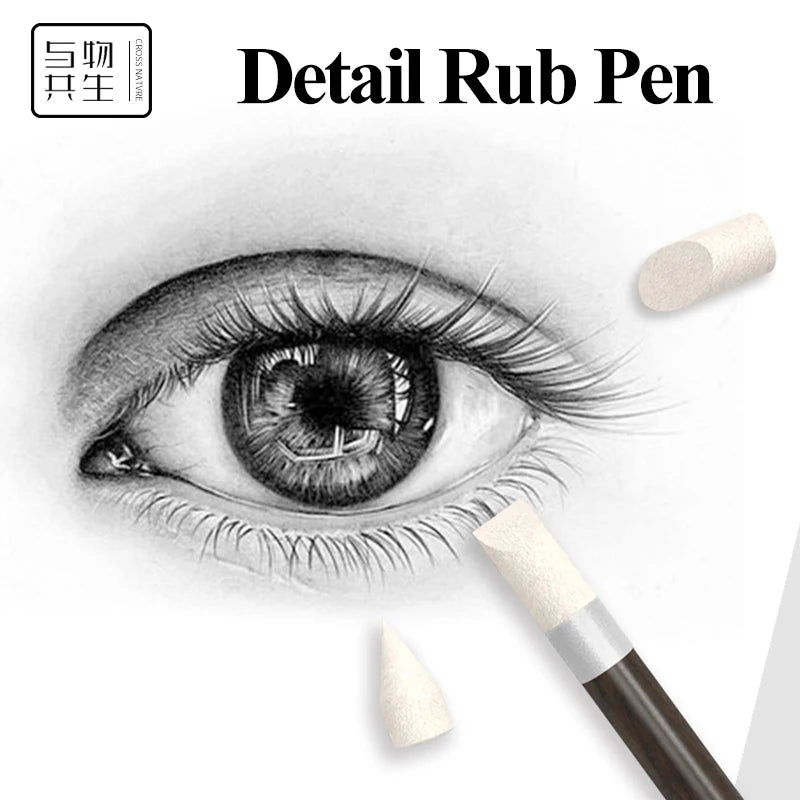 The finest stationery and office tools, elegance and luxury for multiple uses Pen Wiper Blending Smudge Sketch Paper Pen Wood Penholder Sketching Paper Pencil Painting Highlight For Art