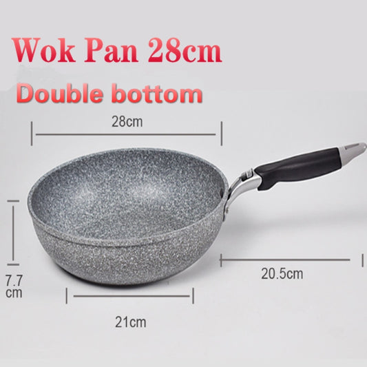 Modern kitchen, comfort and elegance, tools and more Frying Pan  Wok Pan Non-Stick Pan Skillet Cauldron Induction Cooker Frying Pans Pancake Pan Egg Pan Gas Stove Home Garden