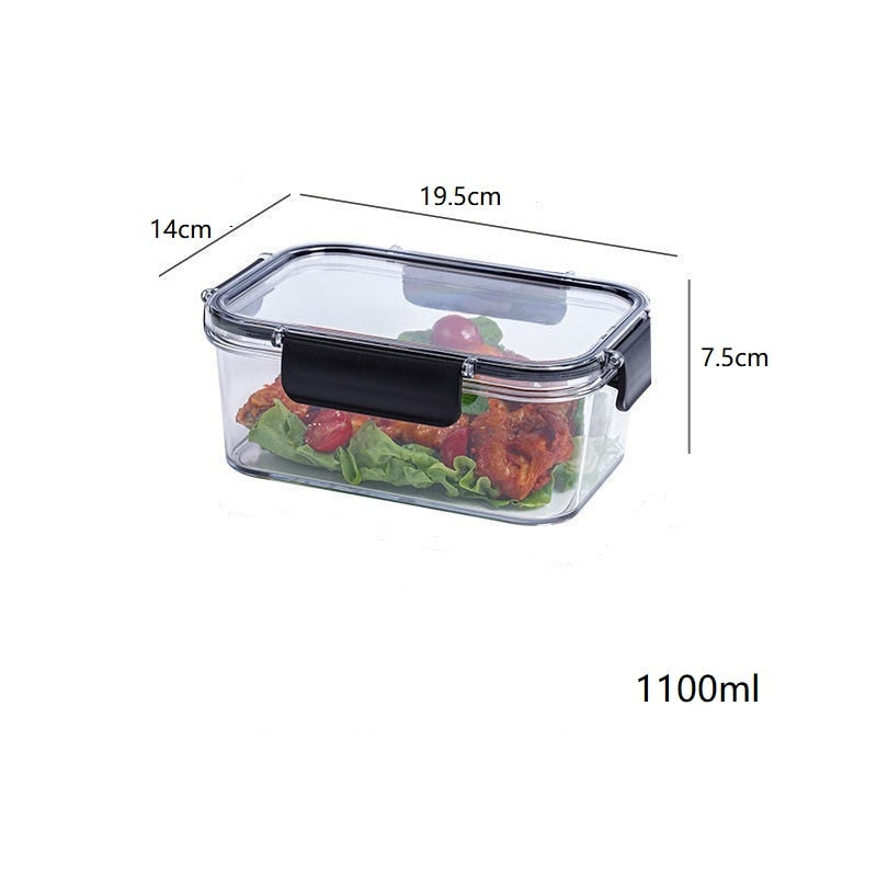 Modern kitchen, comfort and elegance PP+TRP Seal Box Kitchen Fridge Food Container Lunch Box Multi Capacity Save Space Fresh Vegetable Fruit Storage Boxes