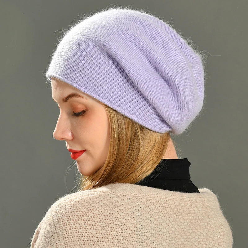 New Hat Women Winter Hats, Crimping Wool Knitted ,Warm Skullies Beanies For Women ,Gorros Female Cap