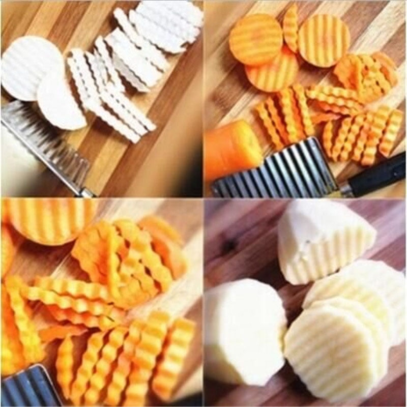 Modern kitchen, comfort and elegance, tools and more
Stainless Steel Potato Wavy Edged Knife Kitchen Gadget Vegetable Fruit Cutter Cooking Tools Kitchen Knives Accessories