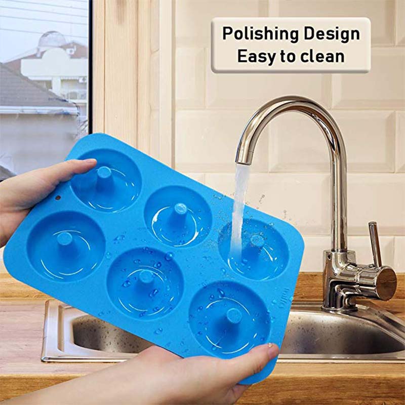 Modern kitchen, comfort and elegance, tools and more  6 Holes Donuts Mold of Silicone Round Shape Donuts Mold Baking Jelly Fondant Mold Chocolate Cake Decorating Cooking Tool Pastry