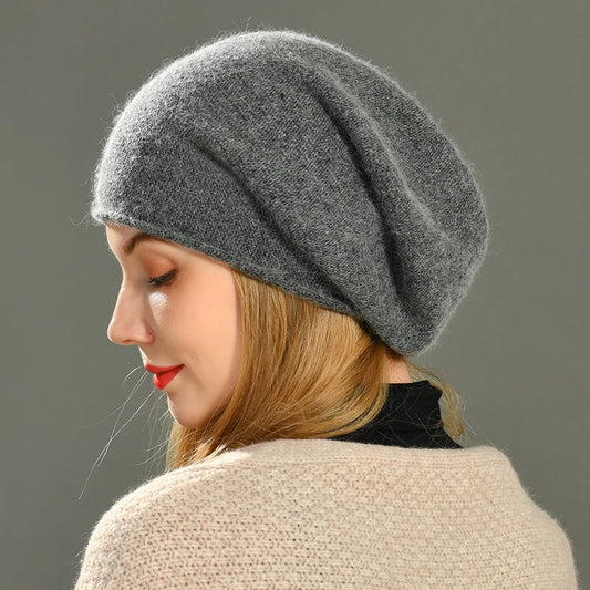 New Hat Women Winter Hats, Crimping Wool Knitted ,Warm Skullies Beanies For Women ,Gorros Female Cap