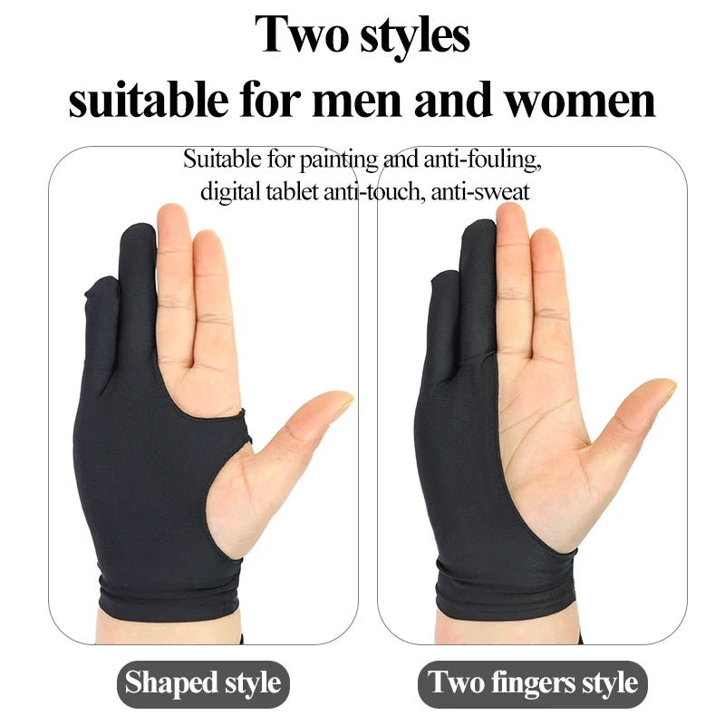 The finest stationery and office tools, Antifouling Gloves Both for Left and Right Hand and Any Graphics/Table/Drawing XS S M L Size Drawing Gloves Two-fingers/Shaped