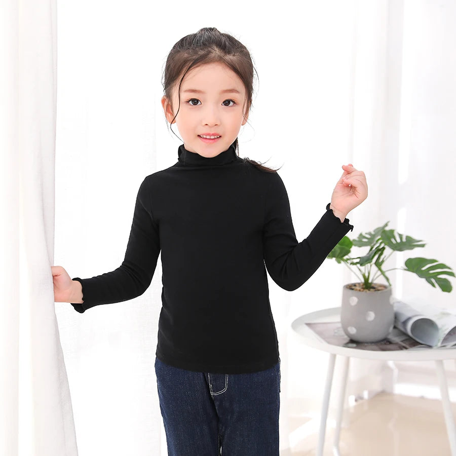 SheeCute Spring Winter Girls Full Sleeve  Cotton O-Neck Tops Tees SC6090