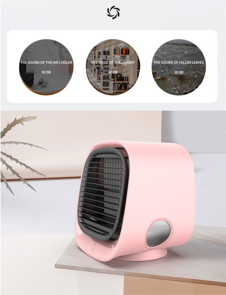 Mini Air Cooler USB Desktop Home Office Air Conditioner Fan Portable