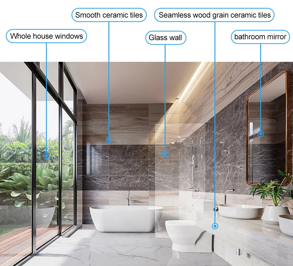 Artyshop Smart Home Glass Wall Wet Dry Cleaning ,APP&Remote Control