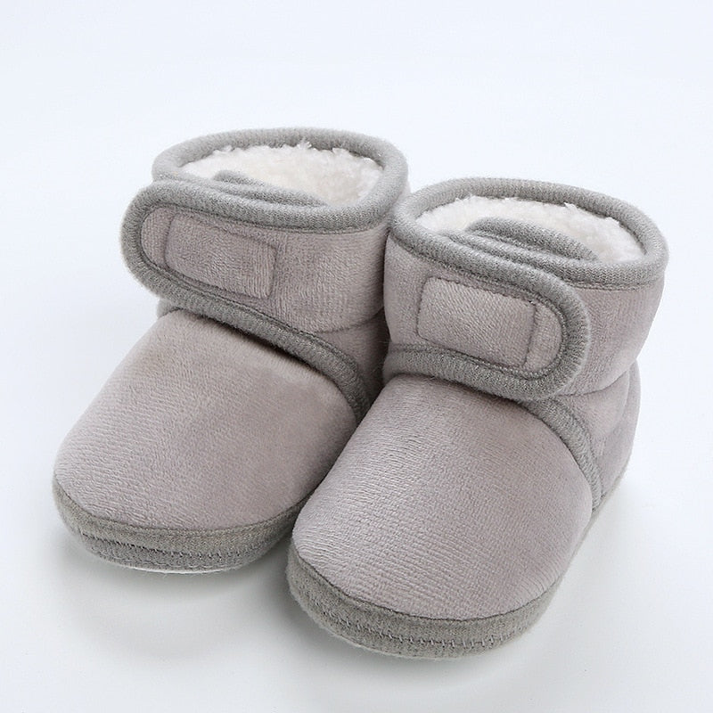 Newborn Baby Girls Boys Soft Booties Solid Pompom Snow Boots Infant Toddler Newborn Warming Shoes New Fashion Comfortable Shoes