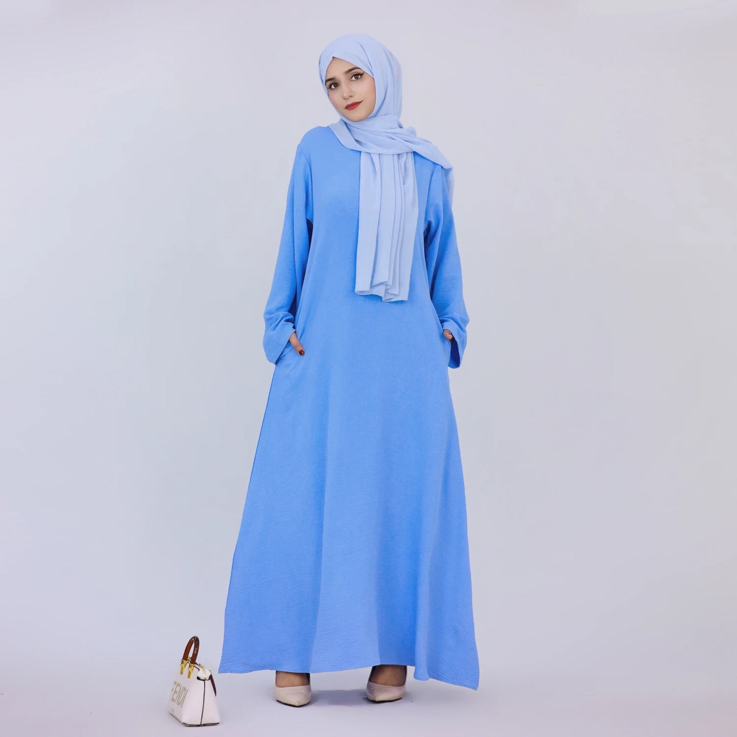 RETAL STYE abaya Simple Style Maxi Dresses for Muslim Women