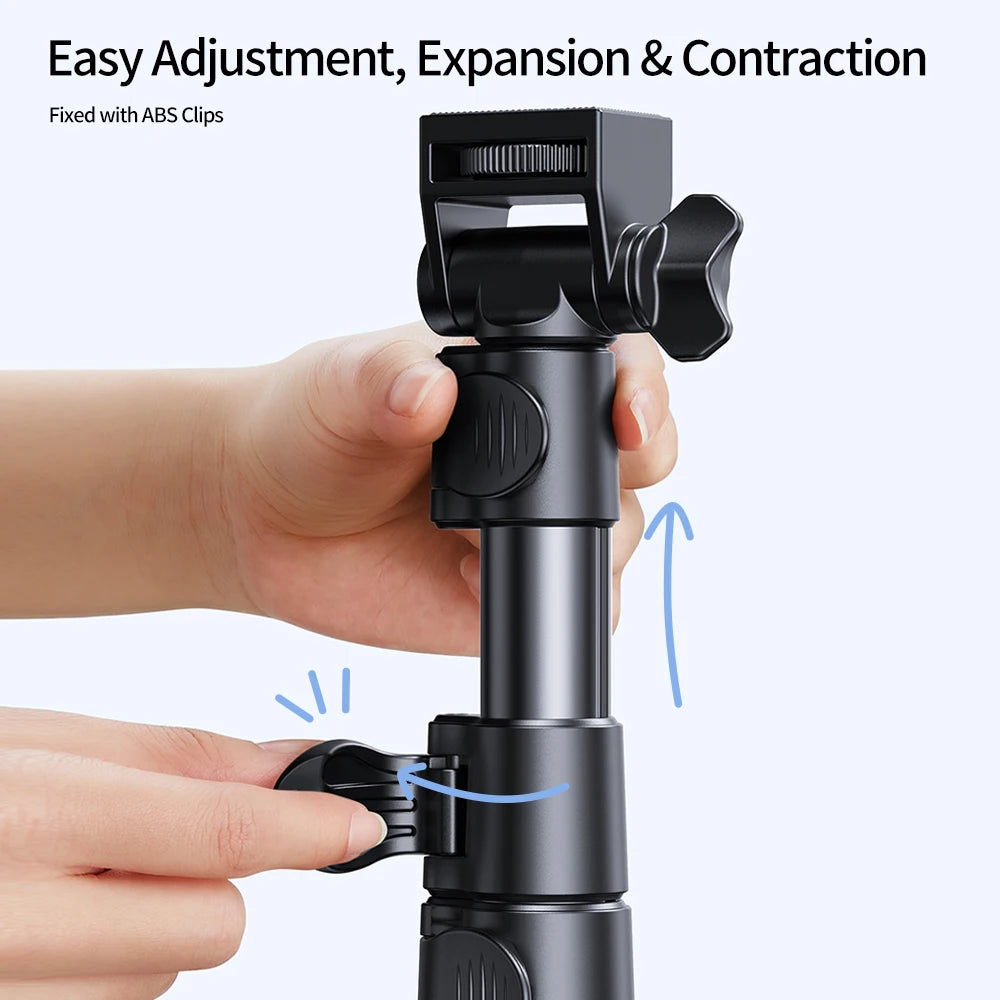 Mobile Phone Live Tripod Floor-Standing ,Support Stand ,Ring Lamp ,Bluetooth Remote Selfie ,Camera Foldable and Portable