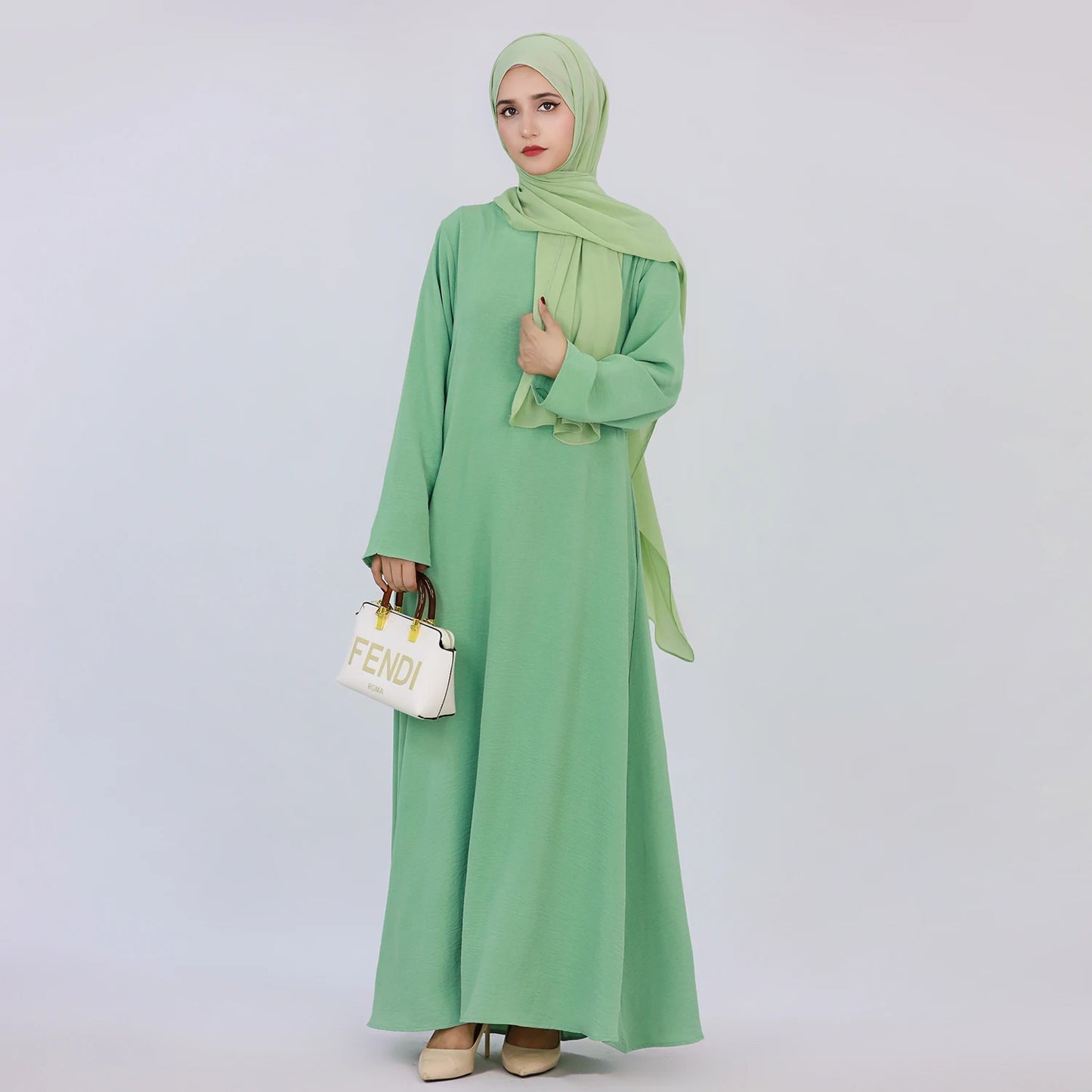 RETAL STYE abaya Simple Style Maxi Dresses for Muslim Women