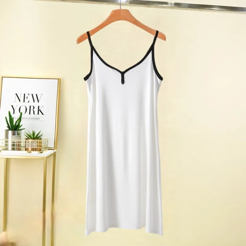 Spring/Summer  New Women's ,Nightdress Slip dress, Cotton Sling ,Nightdress Ladies ,Thin Dress ,Dress For Women