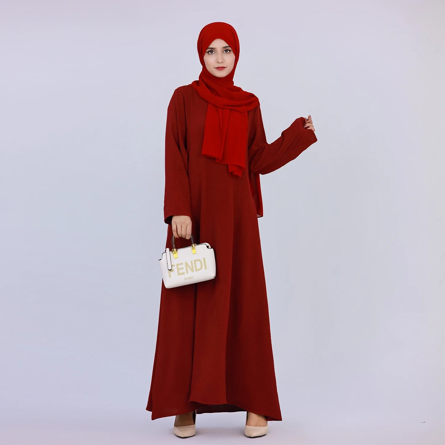 RETAL STYE abaya Simple Style Maxi Dresses for Muslim Women