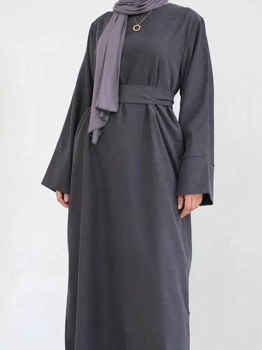 RETAL STYLE Winter Abaya Muslim  (No Scarf)