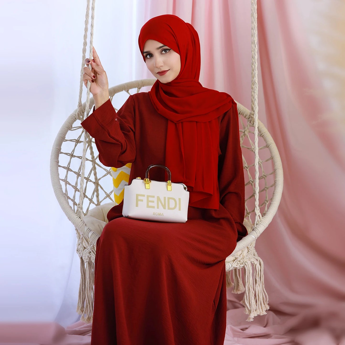 RETAL STYE abaya Simple Style Maxi Dresses for Muslim Women