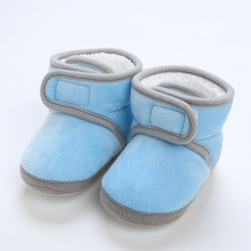 Newborn Baby Girls Boys Soft Booties Solid Pompom Snow Boots Infant Toddler Newborn Warming Shoes New Fashion Comfortable Shoes