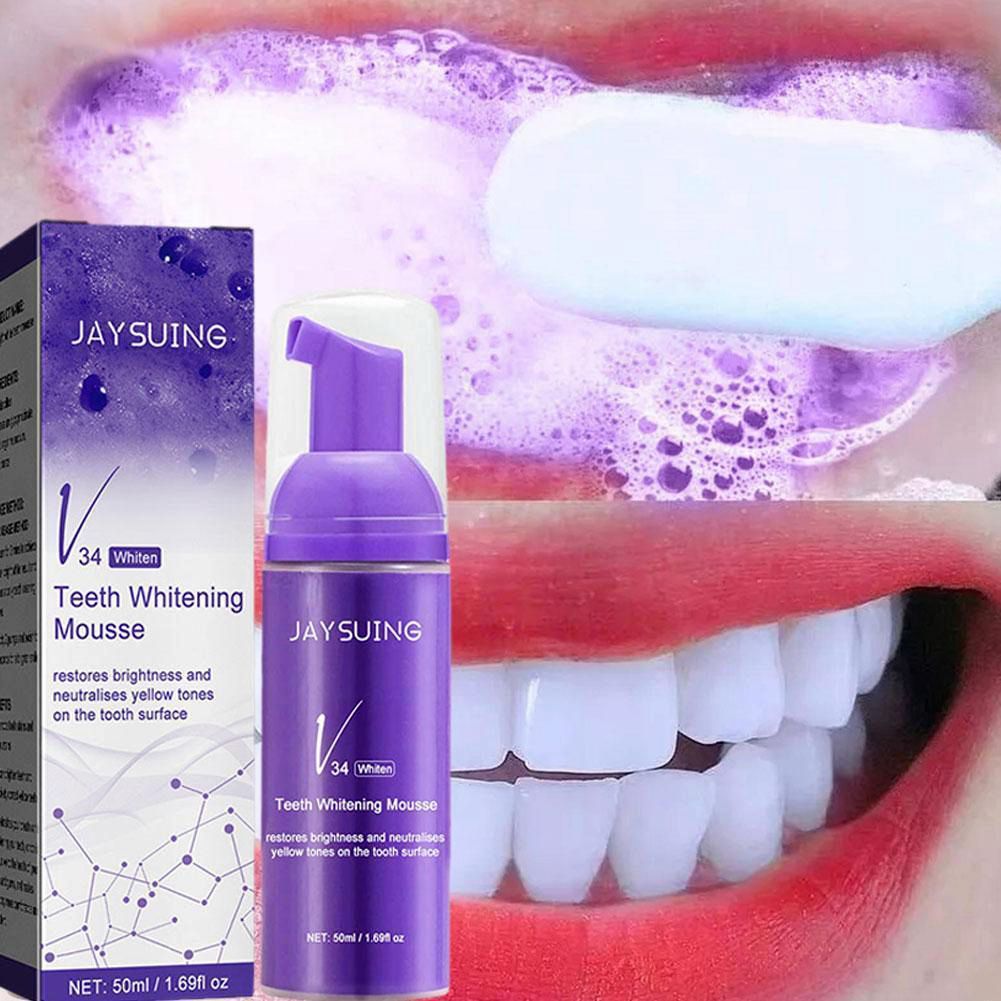 New Arrival V34 Whitening Toothpaste Freshen Breath Remove Stains Oral Hygiene Effective Show Dental Care