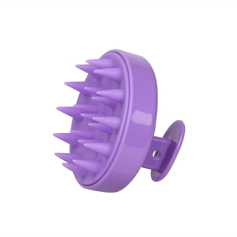 Silicone Shampoo Brush Head Scalp Massage Comb Hair Washing