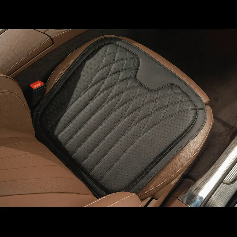 Universal car seat cushion lumbar, integrated seat cooling cushion leather back cushion