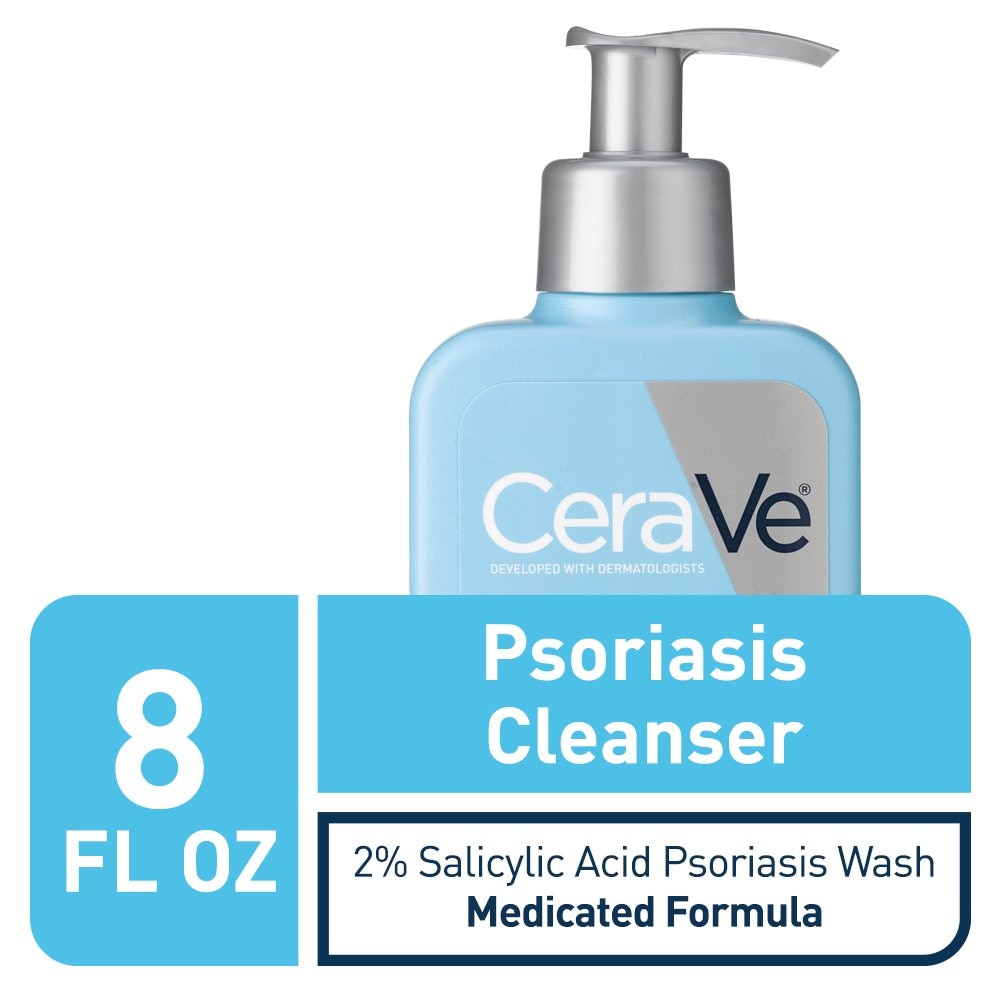 Original 237ML CeraVe Cleanser for Psoriasis Treatment|With Salicylic Acid for Dry Skin Itch Relief Latic Acid for Exfoliation