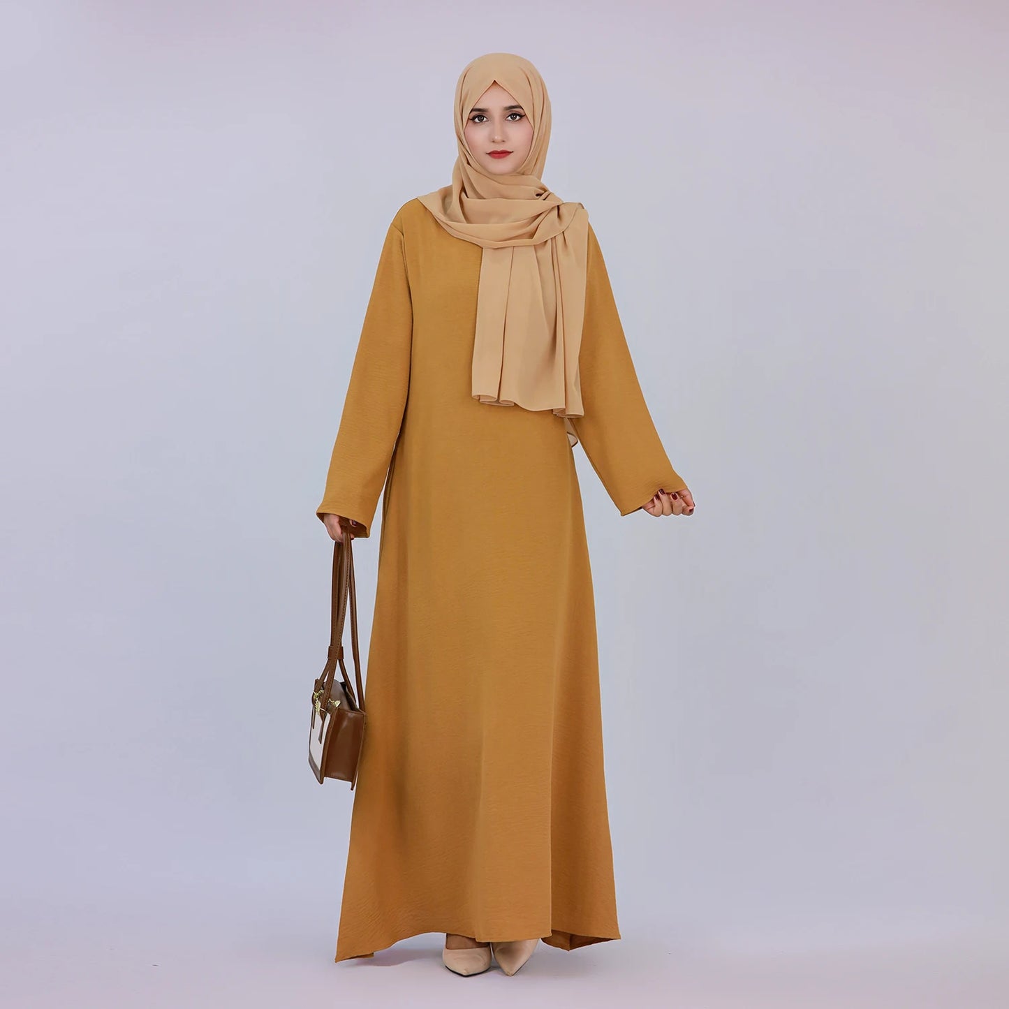 RETAL STYE abaya Simple Style Maxi Dresses for Muslim Women