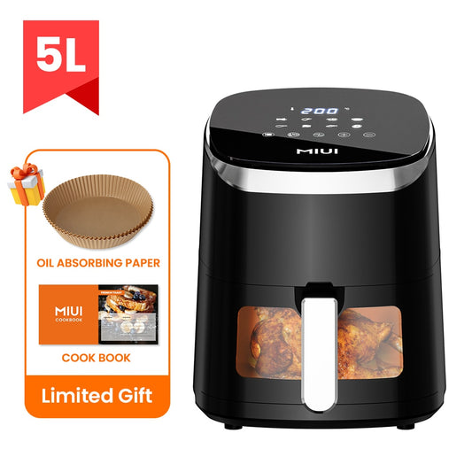 Modern kitchen, comfort and elegance, tools and more 4.5L/5L Air Fryer Without Oil Hot Air Electric Fryer with Viewable Window &amp; Touch Screen Home Square Deep Fryer Ocean Heart