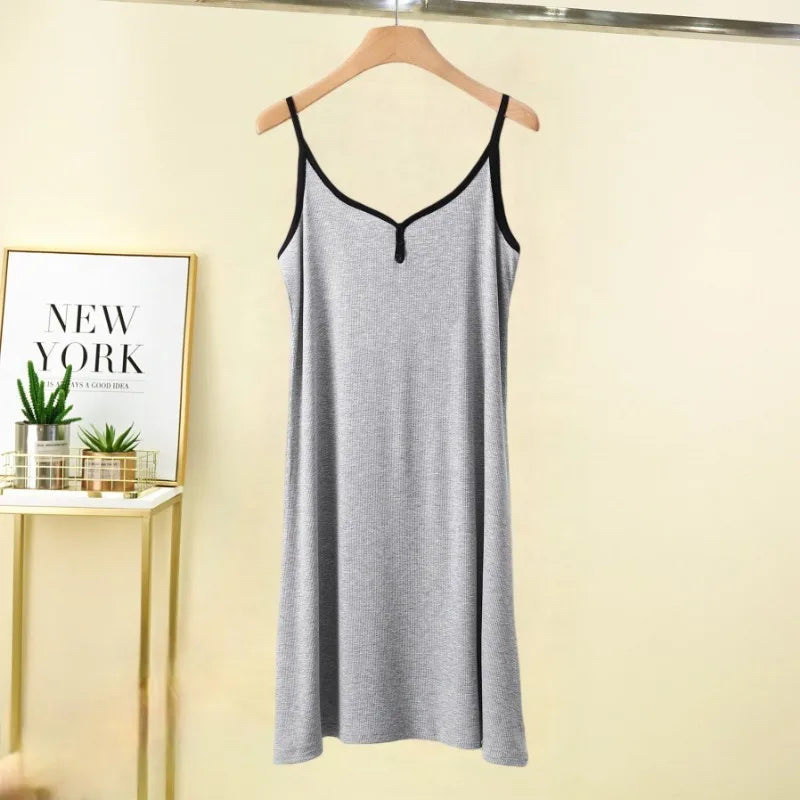 Spring/Summer  New Women's ,Nightdress Slip dress, Cotton Sling ,Nightdress Ladies ,Thin Dress ,Dress For Women