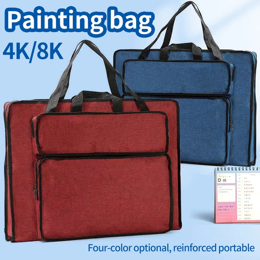 8K/4K Waterproof Nylon Drawing Bag Simple Painting Board Bag Artist Students