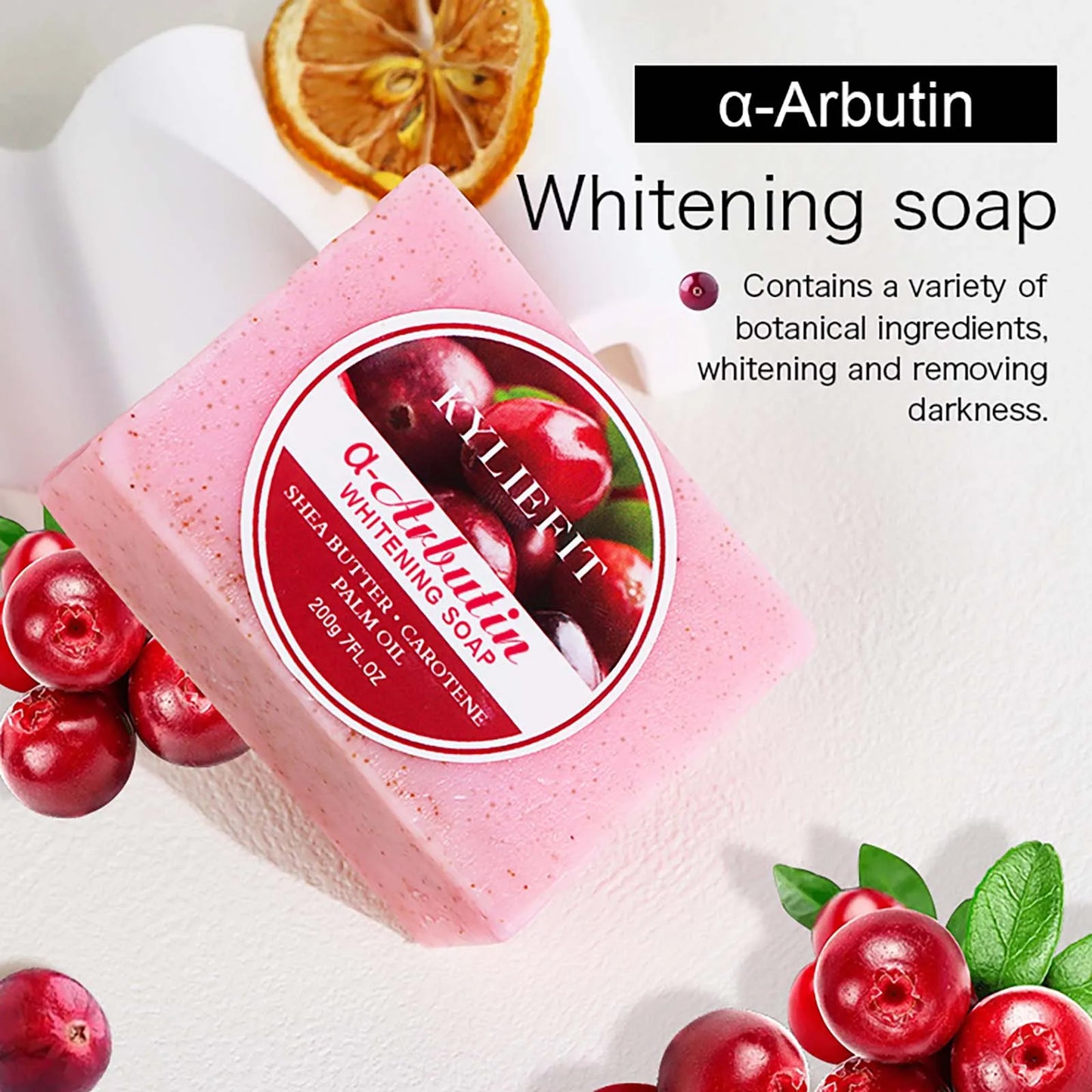 Whitening Soap Bar for Face & Body, Brightening Soap, Wash for Dark Spots, Intimate Areas, Underarms, Cleanses Skin