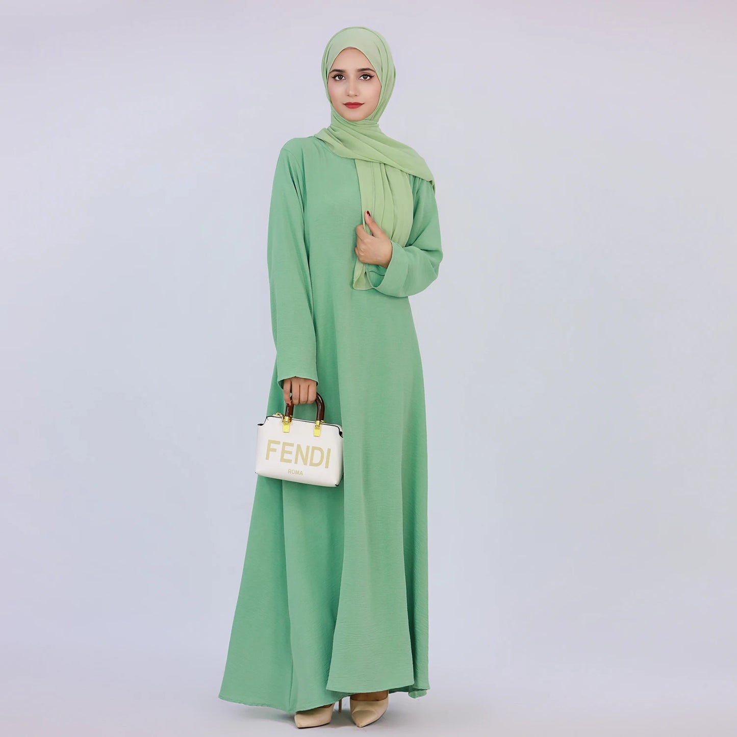 RETAL STYE abaya Simple Style Maxi Dresses for Muslim Women