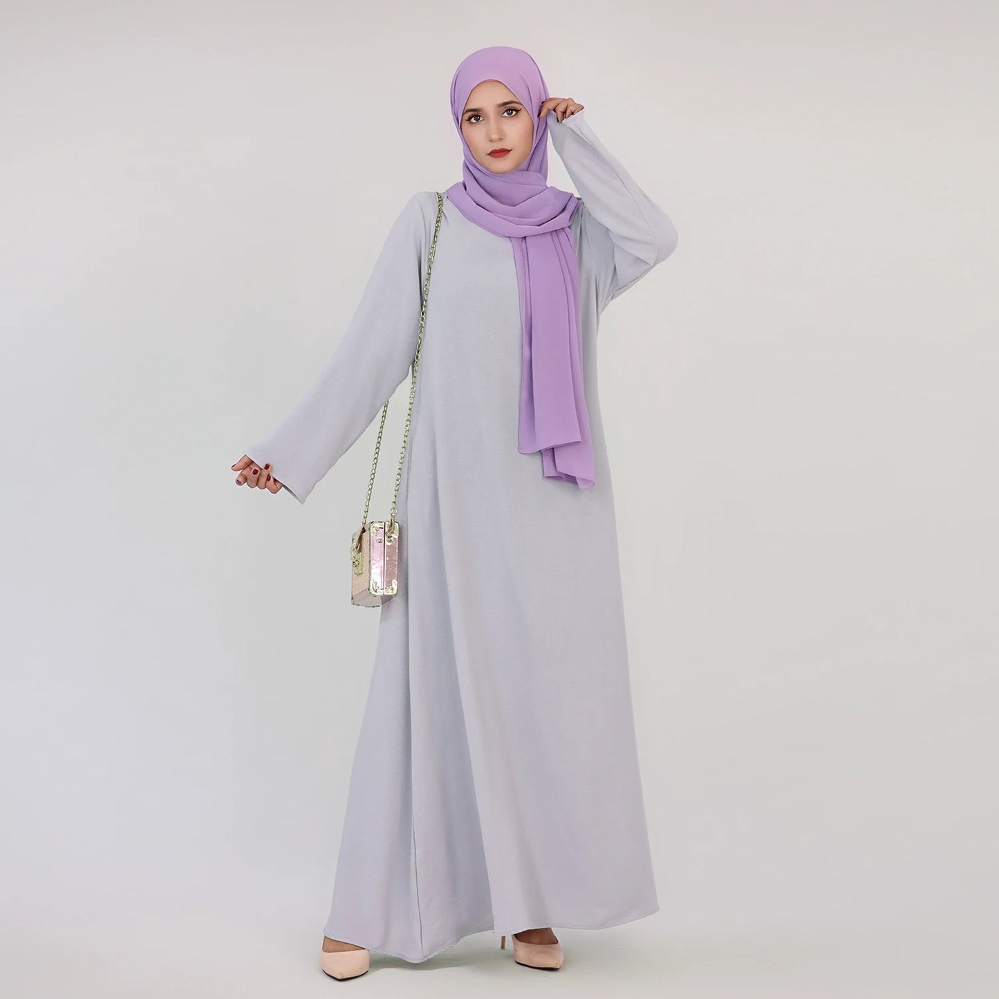 RETAL STYE abaya Simple Style Maxi Dresses for Muslim Women