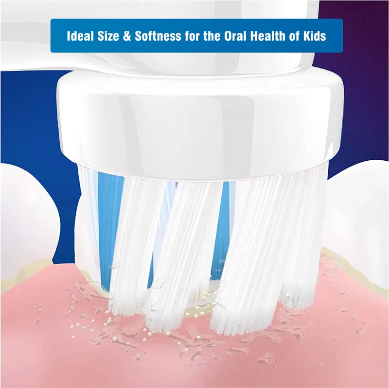 Replacement Toothbrush Head Frozen Design for Girl Thoroughly Clean Teeth and Gum For Orla B Kids Toothbrush