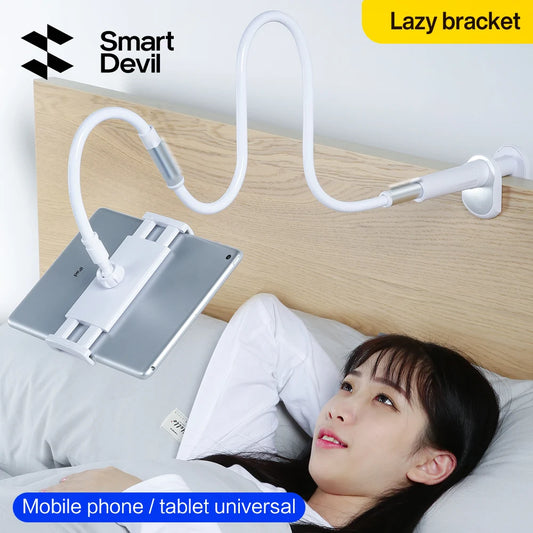 Universal Holder for Phone for iPad Foldable Holder for iPhone 12 Pro Max,, Bed Bedside Lazy Bracket 360 Clip