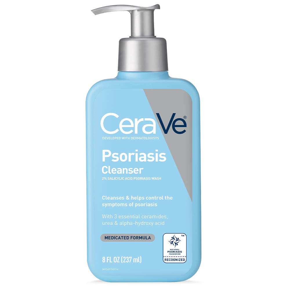 Original 237ML CeraVe Cleanser for Psoriasis Treatment|With Salicylic Acid for Dry Skin Itch Relief Latic Acid for Exfoliation