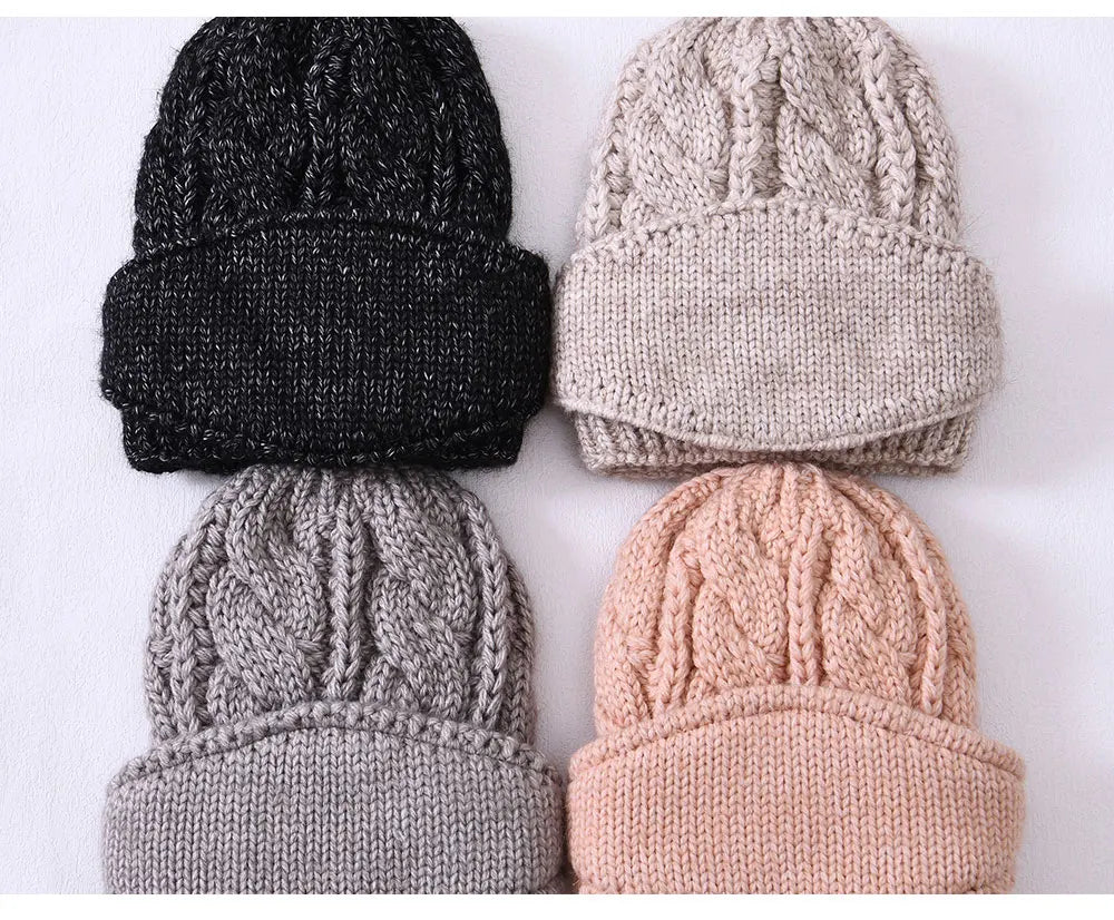 Women Wool Blend, Knitted Mask Cap, Unisex Winter ,Double Layer Thicken Warm, Beanies Men Ear Protection ,Hat With Mask