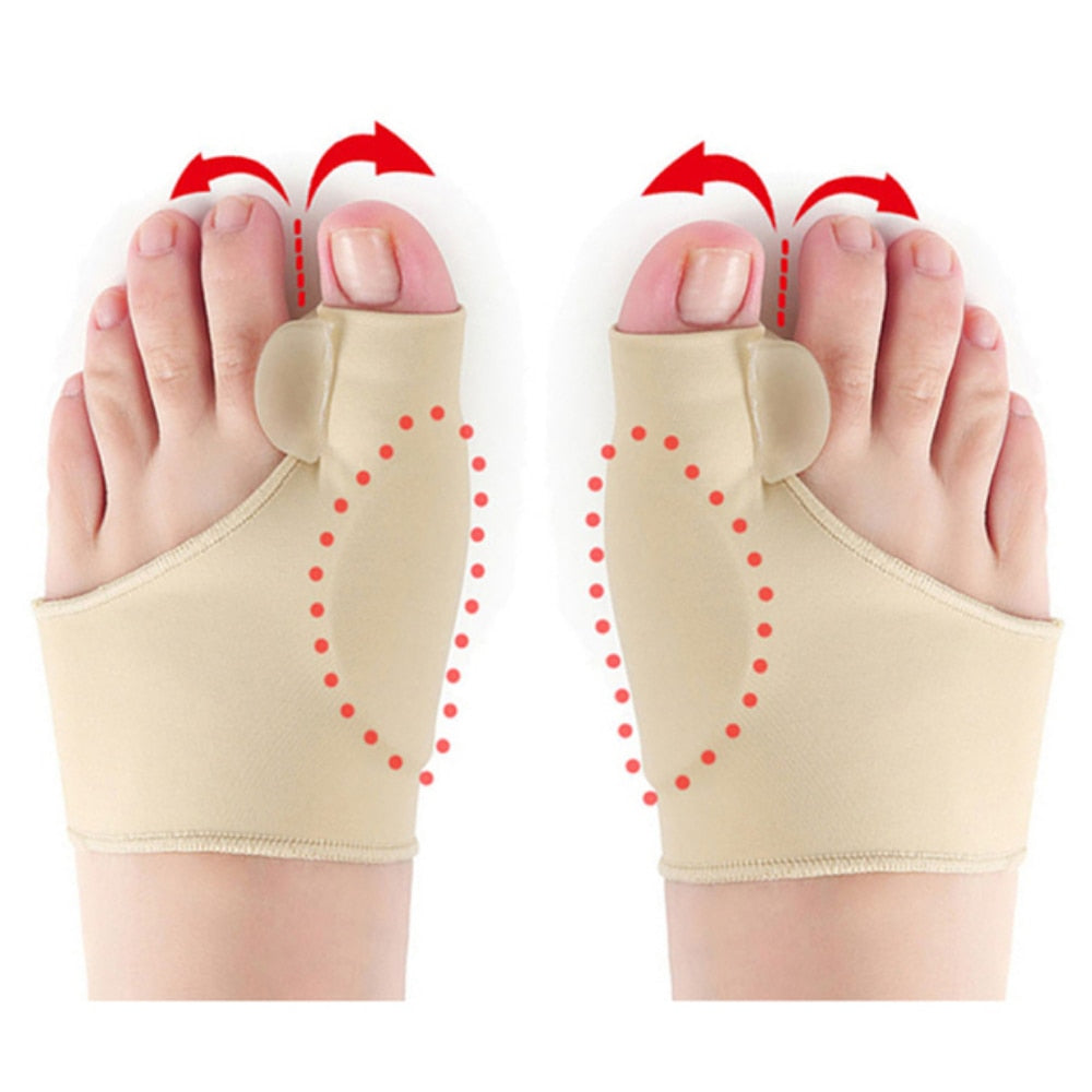 2pcs Toe Separator Valgus Bunion Corrector Orthotics Feet Bone Thumb Adjuster Correction