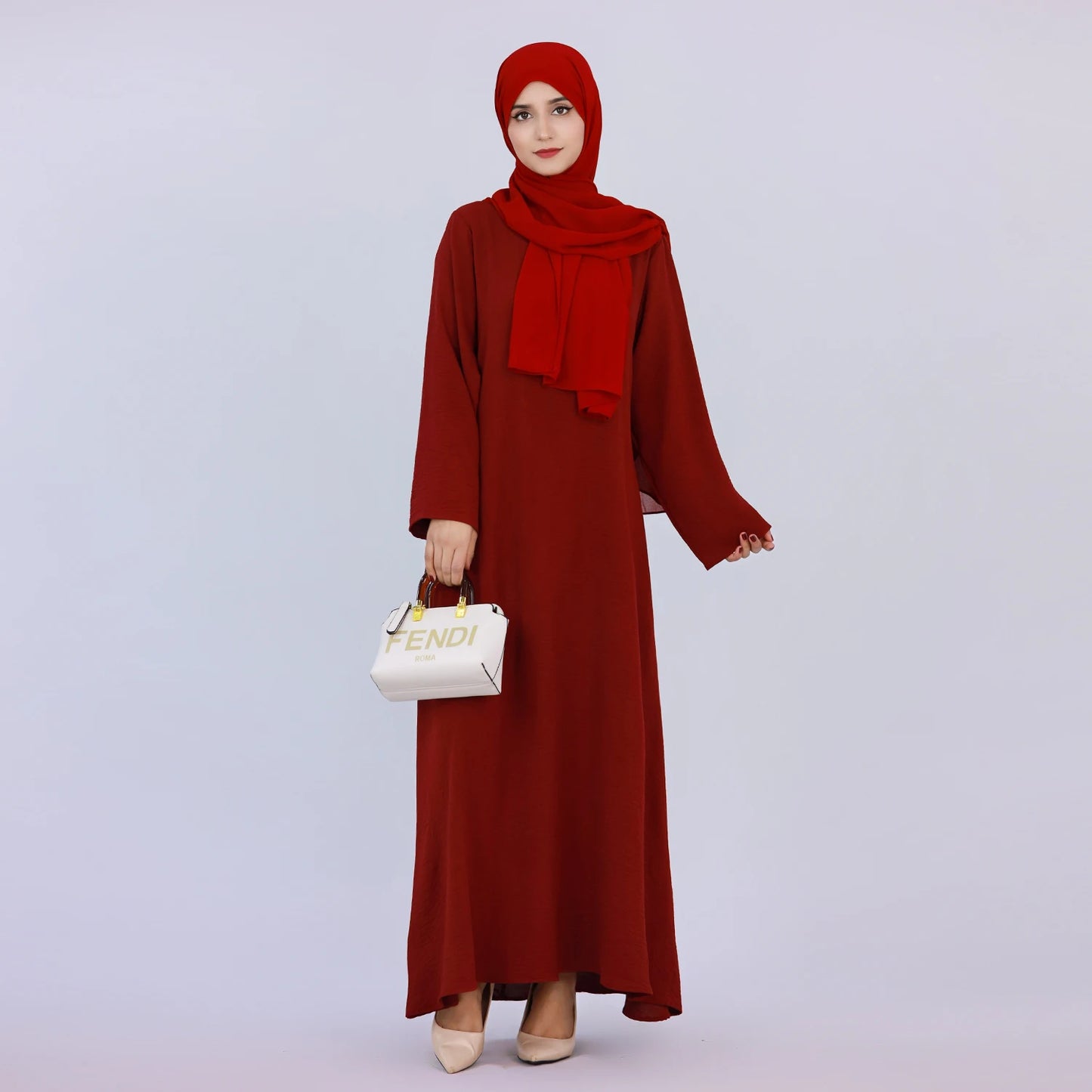 RETAL STYE abaya Simple Style Maxi Dresses for Muslim Women