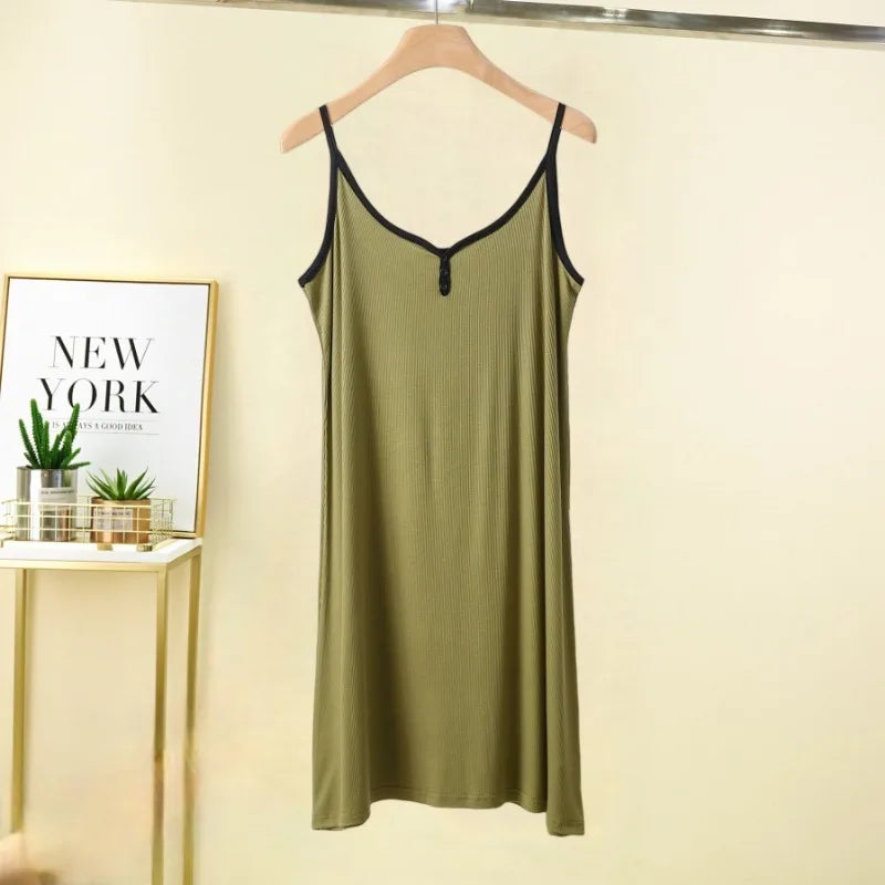 Spring/Summer  New Women's ,Nightdress Slip dress, Cotton Sling ,Nightdress Ladies ,Thin Dress ,Dress For Women