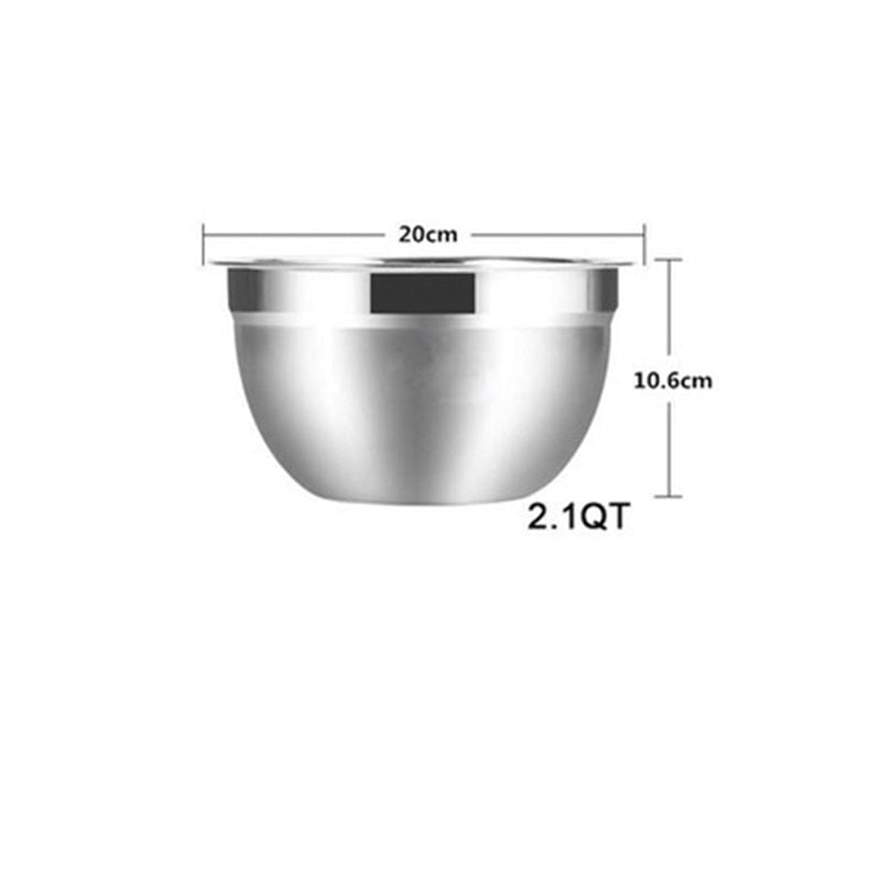 Modern kitchen, comfort and elegance, tools and more Stainless Steel Mixing Bowls Non Slip Nesting Whisking Bowls Set Mixing Bowls For Salad Vegetables Eggs Cooking Baking