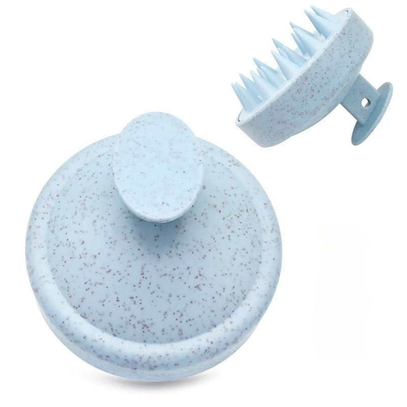 Silicone Shampoo Brush Head Scalp Massage Comb Hair Washing