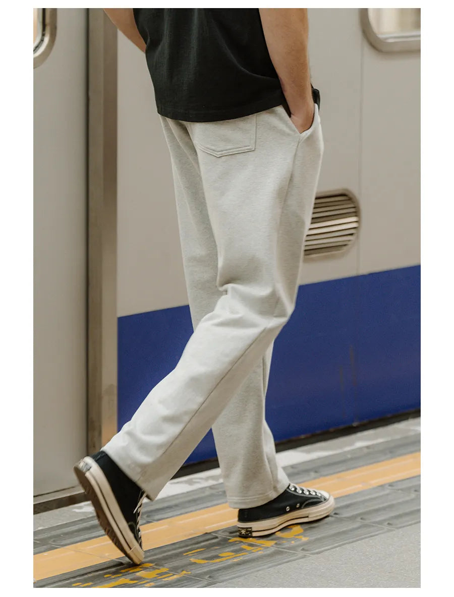 Oversize 430g Spinning Fabric Sweatpants Men Loose Plus Size Drawstring Jogger