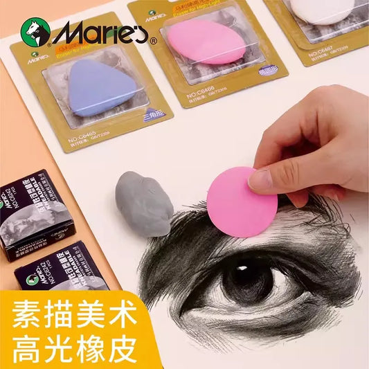 The finest stationery and office tools, elegance and luxury for multiple uses Painting Plasticity Rubber Soft Eraser Wipe highlight Kneaded Rubber For Art Drawing Design Sketch Plasticine Stationery