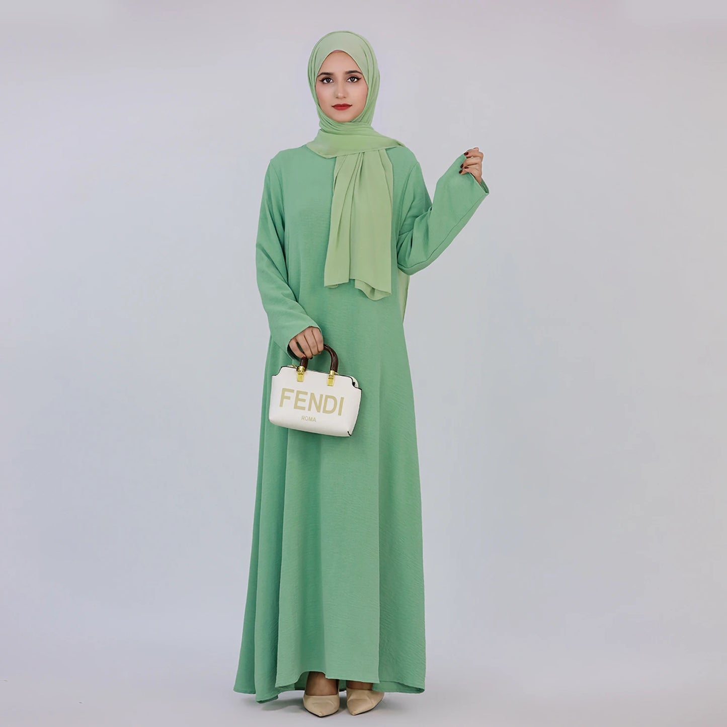 RETAL STYE abaya Simple Style Maxi Dresses for Muslim Women