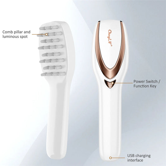 Head Massager, Prevent Hair Loss Comb, Electric Vibration Scalp Massager ,USB Hair Brush Promote Blood Circulation 31