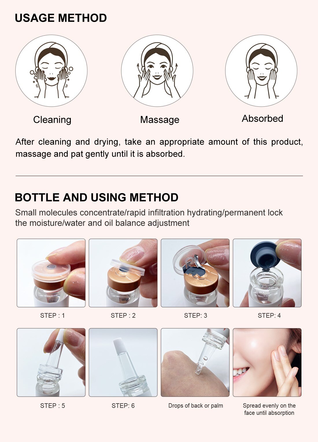 Vitamin Brightening Serum Moisturize Repair tender white Translucent Brighten skin Mild Hydrate Whitening skin care Essence 10ml