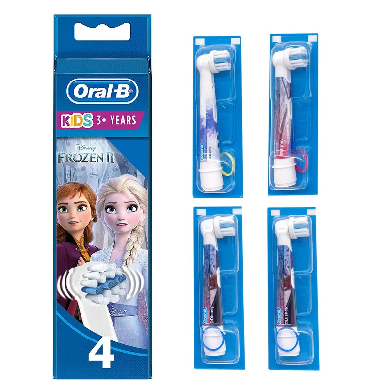 Replacement Toothbrush Head Frozen Design for Girl Thoroughly Clean Teeth and Gum For Orla B Kids Toothbrush