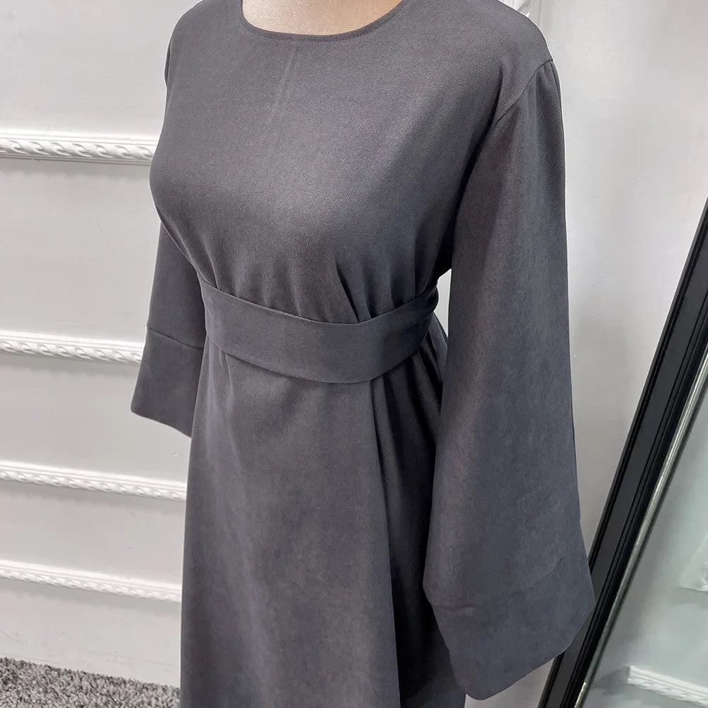 RETAL STYLE Winter Abaya Muslim  (No Scarf)