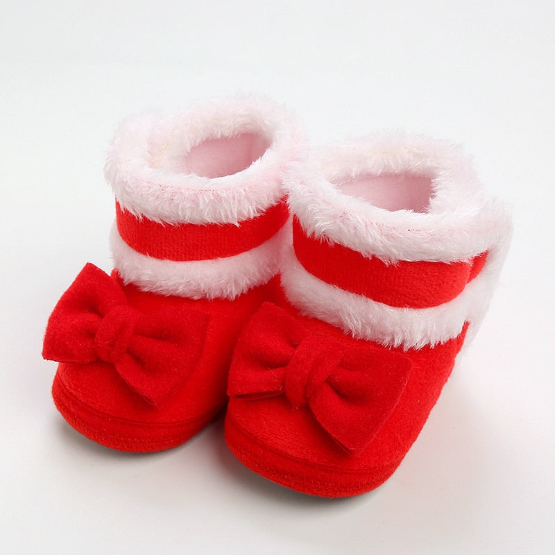 Newborn Baby Girls Boys Soft Booties Solid Pompom Snow Boots Infant Toddler Newborn Warming Shoes New Fashion Comfortable Shoes